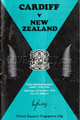 Cardiff v New Zealand 1978 rugby  Programme